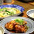 黒酢酢鶏 と 白菜とひき肉の中華炒め。