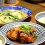 黒酢酢鶏 と 白菜とひき肉の中華炒め。