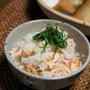 秋鮭の中華風炊き込みごはん と ３種のきのこの手作りなめたけ。