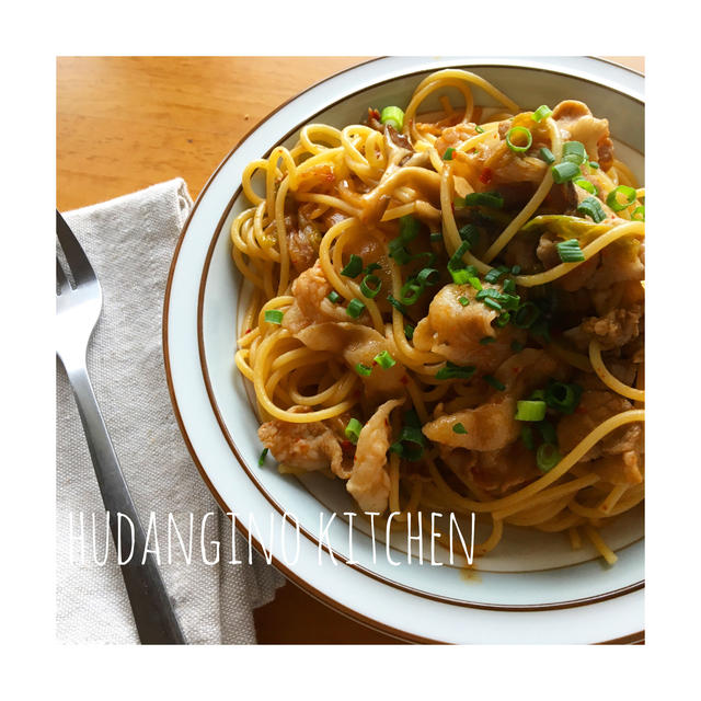 節約 簡単 かさ増し お昼ご飯に 豚キムチスパゲティ By Sacchiさん レシピブログ 料理ブログのレシピ満載
