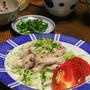 エスニック豚しゃぶ。晩ごはん。