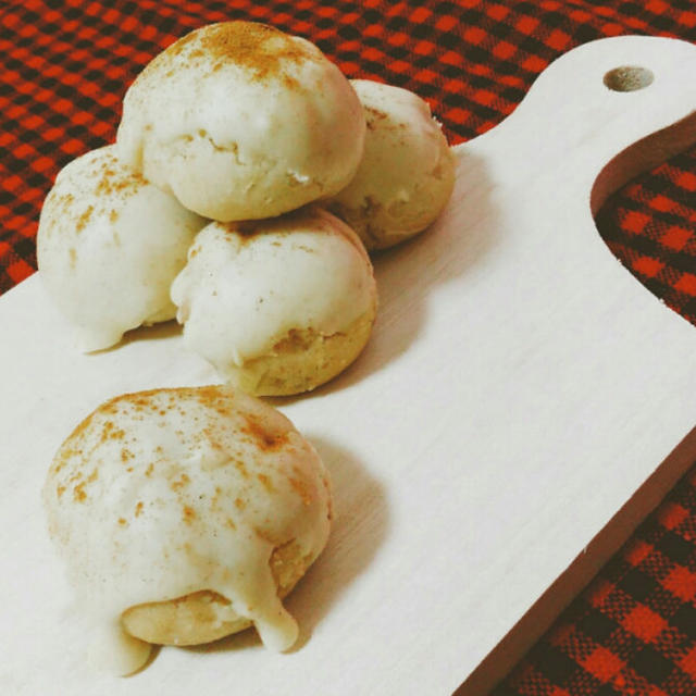 【ポリ袋で作る】シナモンとホワイトチョコのスノーボールクッキー【簡単】 