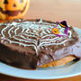 ハロウィンに♪ホットケーキミックスで作る かぼちゃのスパイダーウェブケーキ（蜘蛛の巣ケーキ）