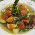 マグロとマンゴーのセビチェ & プロヴァンス風野菜スープ　　12･15･2010