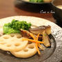 菜の花とナポリタン♪おうち居酒屋で乾杯