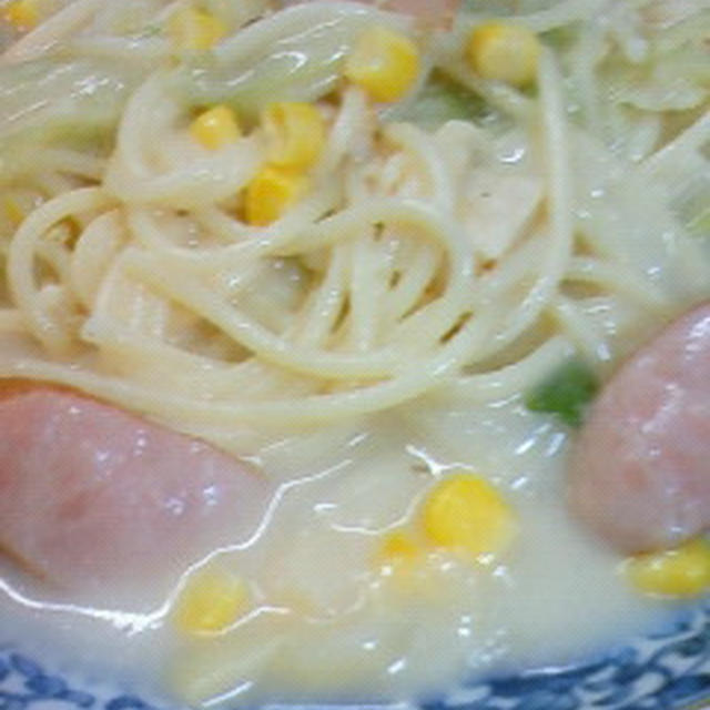 GＡBＡNスパイスでシチューパスタ♫