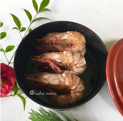 【おせち】海老の姿煮 25尾分レシピ