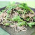 和風でサッパリ・ヘルシー♪春菊とひじきのゴマ風味蕎麦パスタ