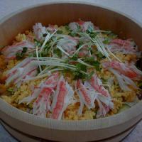 鯵の干物散らし寿司