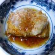 時短！！厚揚げの大根おろしかけ