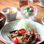 夏野菜と豚肉の生姜焼き。お麩と厚揚げのチャンプルー（フーディストノート）。