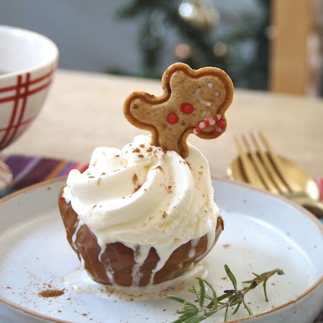 トースターで簡単♪焼きりんごボート＊クリスマスのデザートにも♪