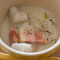 今月のサイドメニュー：里芋とベーコンの豆乳シチュー by chi-さん