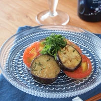 『茄子とトマトの大葉バルサミコマリネ』