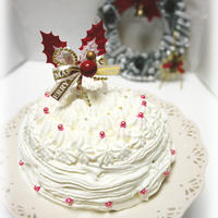 * クリスマス ★ ホワイトドームケーキ♪