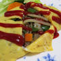 じゃがいもとひき肉のオムレツ＜ナツメグ風味＞