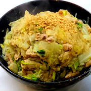 豚肉&白菜&春雨の胡麻&味噌炒め