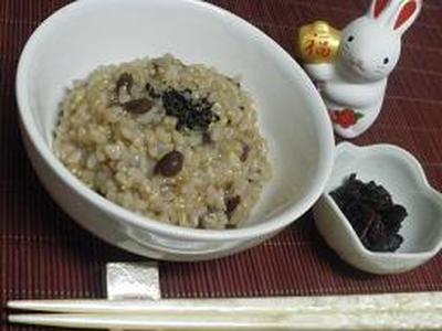 小豆入り玄米粥