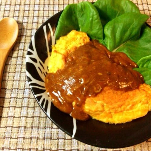 ポムりたい日に。ふわり豆腐オムレツのカレー明太チーズ（糖質3.1g）