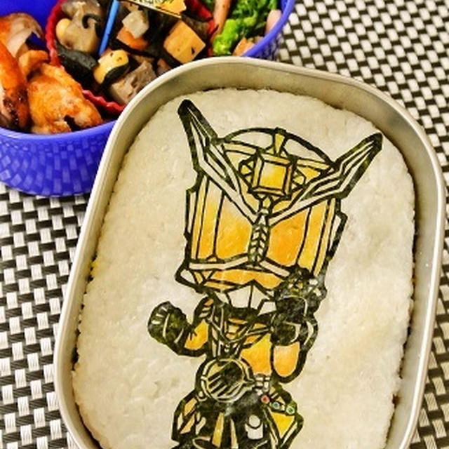 HeRoさんの仮面ライダーウィザード　ランドドラゴンキャラ弁　これでコンプリ！揃い踏み