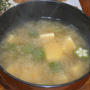 豆腐とオクラのみそ汁