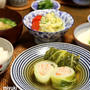 和風、鶏ひき肉でロール白菜。小さなおかずいろいろ。