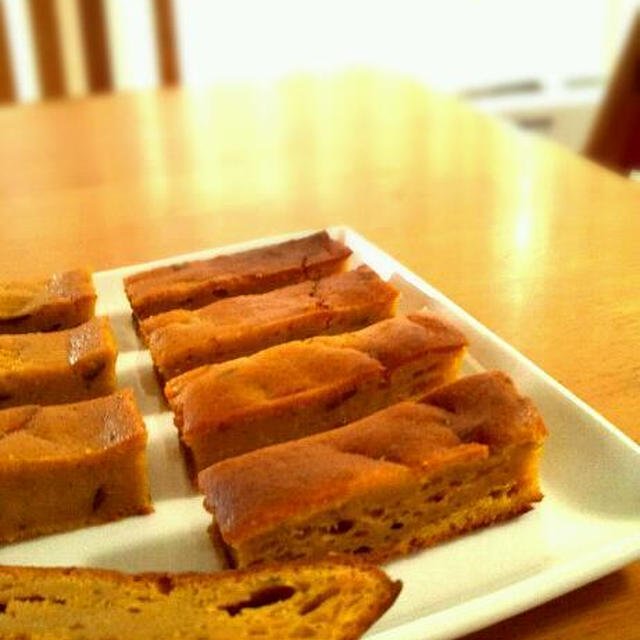 まるごとかぼちゃの外側ケーキ