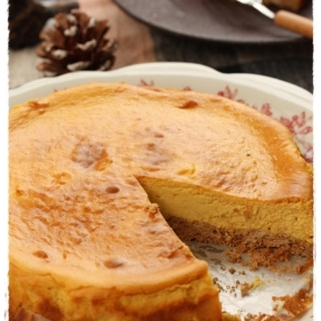 濃厚かぼちゃのベイクドチーズケーキ By はるひさん レシピブログ 料理ブログのレシピ満載