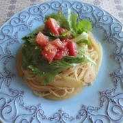 セロリとトマトのパスタ