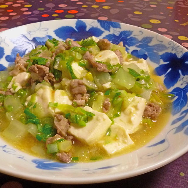 豆腐と白菜の麻婆風