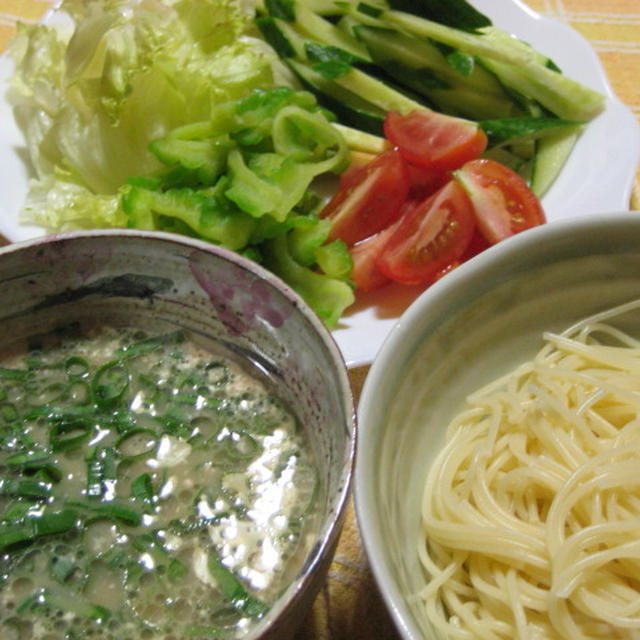 ＊ツナマヨ汁のつけ麺仕立てパスタ