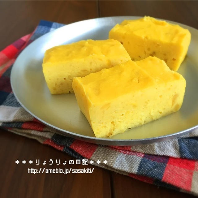 さつま芋のケーキと牛肉ときゅうりのオイスターソース炒め レシピブログ