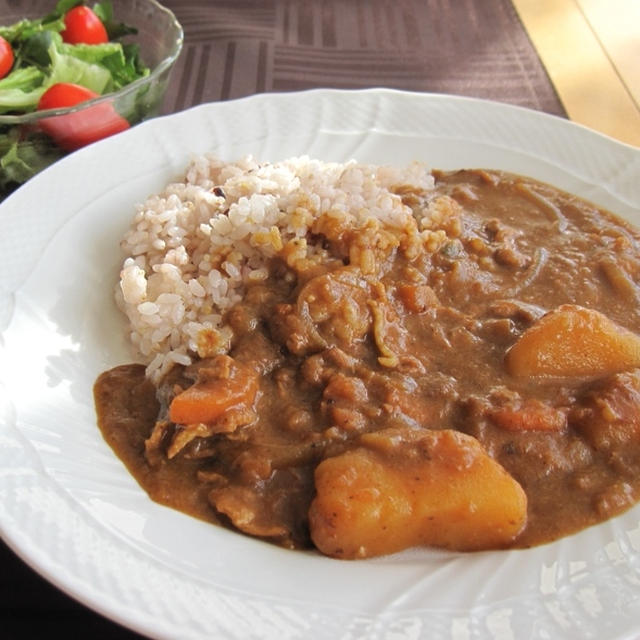 圧力鍋で☆カレーを作りました。