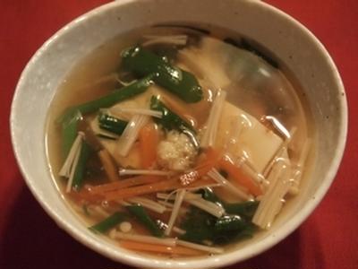 豆腐と生姜のあんかけスープ