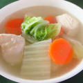 風邪予防に鶏肉と白菜のしょうがスープ
