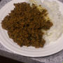 ほうれん草のキーマカレー(手抜き)