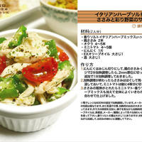 イタリアンハーブソルト香るささみと彩り野菜のサラダ　-Recipe.916-
