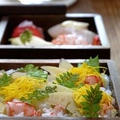 ◆筍と海老のちらし寿司と、筍握り鮨。