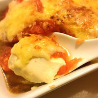 とろふわあつあつ♡豆腐のトマチーグラタン