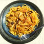 手作りケチャップで、椎茸とキャベツのトマトパスタ