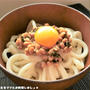 簡単★納豆と海苔のお月見まぜうどん