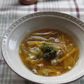 簡単！椎茸と根菜のジュリエンヌスープ