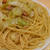 塩辛とキャベツのパスタ