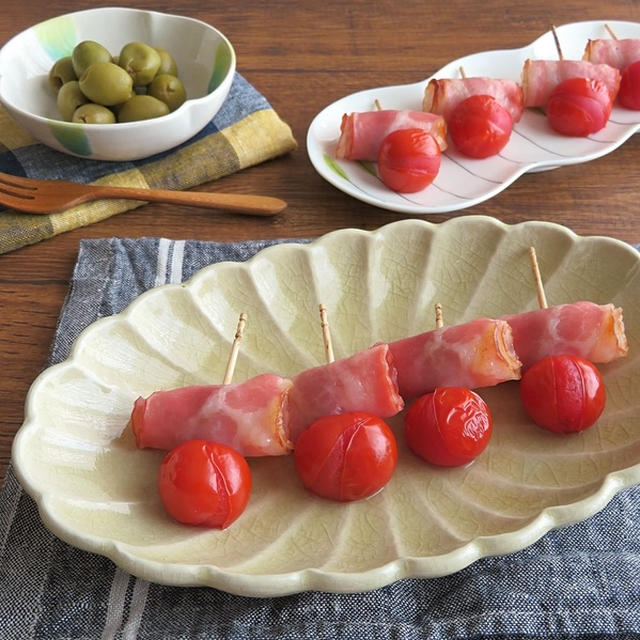 トースターで簡単調理 オリーブのベーコン巻きとミニトマト焼き By Kaana57さん レシピブログ 料理ブログのレシピ満載