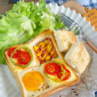 食パン1枚で作る♪幸せ～モーニングパンセット
