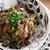 春休みごはん〜長ナスの甘酢そぼろあんかけ丼〜