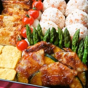 お花見弁当～カボチャのベーコン巻