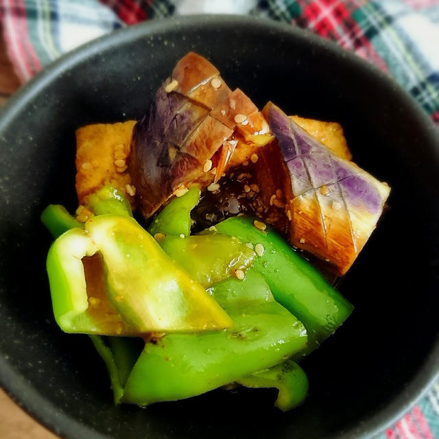茄子とピーマンの韓国風ナムル