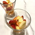 【レシピ】簡単！梅酒で苺と林檎のマチェドニア