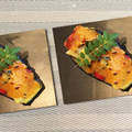 彩り夏野菜詰めの茄子田楽～辻口シェフの大麦バームです　♪♪